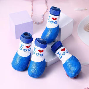 ถุงเท้าสุนัขสำหรับพื้นร้อน/เย็น ถุงเท้าลูก<span class=keywords><strong>สุนัข</strong></span>ป้องกันการเลียอุ้งเท้า ป้องกันการขีดข่วน รองเท้าสัตว์เลี้ยงกันลื่นและอุปกรณ์ป้องกันอุ้งเท้าสำหรับพื้นไม้เนื้อแข็ง - Product Image 1