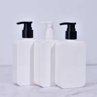 Bouteille de lotion et de shampoing en PETG carrée personnalisée avec logo, 200 ml, 300 ml, 400 ml, avec pompe pulvérisatrice et impression sérigraphique – Meilleures ventes