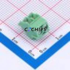 1988956 Screw Terminal Block Through hole Component (THT),P=3.5mm Connector 1x2P 3.5mm Green Through Hole - Product Image 1