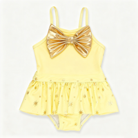 Maillots de bain pour filles personnalisés OEM ODM, protection UV, doux, respirant, en spandex et polyester, pour bébés et enfants, vente en gros, commande en gros