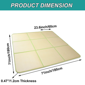 Alfombra de área de Tatami de espuma viscoelástica transpirable antideslizante ecológica Igusa colchón de Futón <span class=keywords><strong>para</strong></span> dormitorio Yoga Zen colchoneta <span class=keywords><strong>para</strong></span> gatear <span class=keywords><strong>para</strong></span> <span class=keywords><strong>dormir</strong></span> - Product Image 2