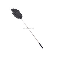 Poussette à mouche télescopique de 2021mm, manuelle, en plastique robuste, avec poteau extensible en acier inoxydable, version améliorée