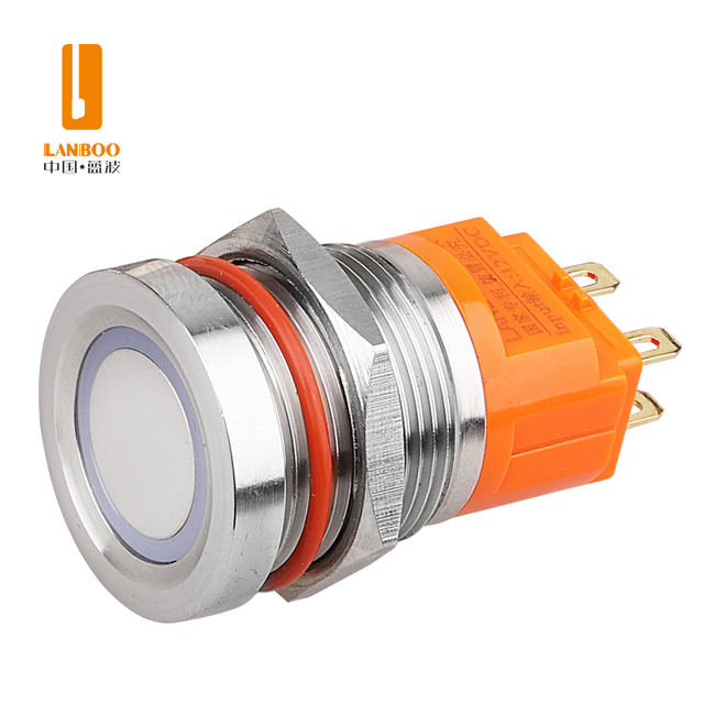 Lanboo 19MM/22MM Factory Distributor Push Button Switch/wholesaler Short Handle Rotary Switch Touch Switch