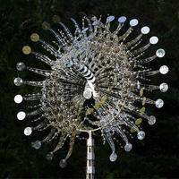 Figurine de jardin moderne abstraite en acier inoxydable, Art scientifique, abstrait, avec mouvement perpétuel, Sculpture, prix en gros