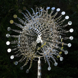 Figurine de jardin moderne abstraite en acier inoxydable, Art scientifique, abstrait, avec mouvement perpétuel, Sculpture, prix en gros - Product Image 2