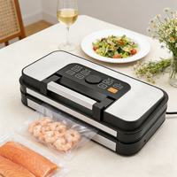 Machine de mise sous vide automatique électrique à double fil chauffant -95 kPa avec gonflage d'air pour usage domestique et commercial