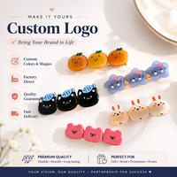 Pince à cheveux en acétate de cellulose de 5 cm, motif canard mignon, personnalisable avec logo Ume, pour femmes