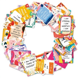 NOUVEAU Lot de 50 cartes de motivation pour le lieu de travail, entièrement en anglais, avec <span class=keywords><strong>citations</strong></span> inspirantes et positives sur l'autodiscipline, cartes de vœux - Product Image 1
