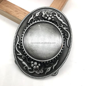 Antike Zinn-Gürtelschnalle im Retro-Stil, Western-Cowboy-Design, Personalisierbare Gürtelschnalle - Product Image 2