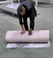 Panneau mural en PVC imperméable, panneau mural en marbre, décoration intérieure, feuille de marbre en PVC UV, panneau mural