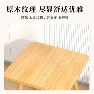 Simple <b>Square</b> Wooden <b>Coffee</b> <b>Table</b> 60Cm Durable For Home Living Room Bedroom Balcony Use - Product Image 4