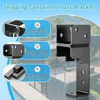 22 supports de toit pour conteneurs maritimes de 20 pieds, compatibles avec les profilés en acier 2x4/2x6 pour charpentes de conteneurs maritimes