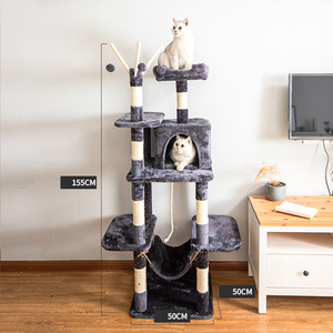Giá Tốt Nhất Có Thể Tháo Rời Nhân Tạo Dễ Thương Hiện Đại Mèo Cây Nhà Máy Rắn Bài Scratch Hiện Đại Mèo Cây Cho Mèo - Product Image 6