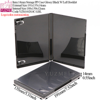 Boîte de rangement YUZMEI 14 mm pour collection de tampons, petit étui en plastique avec film pour DVD, imprimante, autocollants, conteneur de rangement