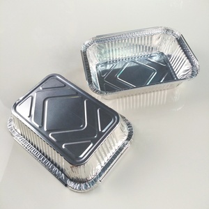 Plateau jetable en <span class=keywords><strong>aluminium</strong></span> résistant aux <span class=keywords><strong>micro</strong></span>-ondes avec couvercle en plastique PET Produit pour récipients alimentaires Plaques de cuisson en <span class=keywords><strong>aluminium</strong></span> Plateau en <span class=keywords><strong>aluminium</strong></span> - Product Image 2