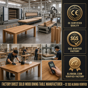 Nuovo <span class=keywords><strong>Tavolo</strong></span> <span class=keywords><strong>da</strong></span> Pranzo Rettangolare in Legno Massello con Sedute in Stile Classico Moderno Tradizionale <span class=keywords><strong>per</strong></span> Sala <span class=keywords><strong>da</strong></span> Pranzo - Product Image 6