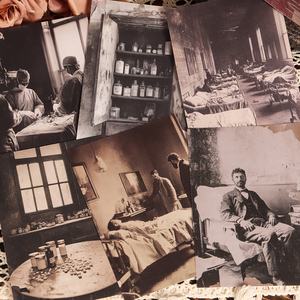 JAI IMAN 32 papiers et 36 autocollants <span class=keywords><strong>Vintage</strong></span> 1920s Hospital DIY Scrapbook Paper <span class=keywords><strong>Kit</strong></span> pour <span class=keywords><strong>Scrapbooking</strong></span> Supplies - Product Image 5