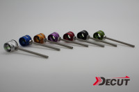 Point de visée en aluminium pour flèche à fibre optique Decut avec lentille PMMA et broche en fibre optique