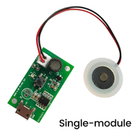 Module d'atomisation pour humidificateur avec interface micro USB DC5V, ventilateurs lumineux colorés, carte de commande