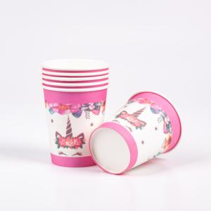 Vaisselle Jetable de Fête à Motif de Dessin Animé 90 Pièces, Fournitures de Fête à la <span class=keywords><strong>Licorne</strong></span>, Décorations de Fête d'<span class=keywords><strong>Anniversaire</strong></span> pour Enfants, Vente en Gros - Product Image 3