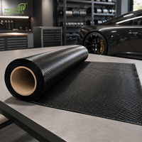 Rollo de Tela de Fibra de Carbono 3K Twill, 200 g/m², 1000 mm de Ancho, Tela de Fibra de Carbono Tejida de Alta Resistencia para Refuerzo Industrial y Automotriz
