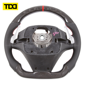 Volante Deportivo TDD de Fibra de Carbono Real Compatible con Hyundai Coolpad, Estilo Deportivo 09-16 Genesis - Product Image 3