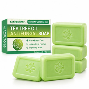 <span class=keywords><strong>Sapone</strong></span> <span class=keywords><strong>Solido</strong></span> Naturale al Tè Verde Biologico con Olio Essenziale di Tea Tree e Glicerina Fatto a Mano - Product Image 1
