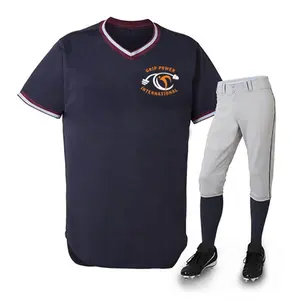 Groothandel Team Baseball Jersey Broek Gesublimeerd Honkbal Broek