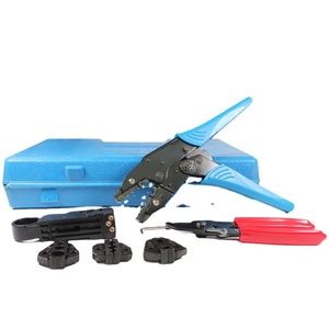 Alicates de crimpado 6 en 1 de acero, juego de herramientas DIY con carcasa de plástico para cableado frontal - Product Image 1