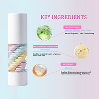 Crème de base de maquillage professionnelle à trois couleurs avec niacinamide et allantoïne pour une base apaisante et éclaircissante