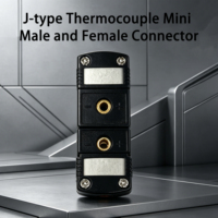 Connecteur Thermocouple Type J Mini Mâle-Femelle en Plastique, Adaptateur de Prise Thermique pour Appareil de Mesure de Température