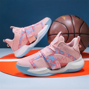 Zapatillas de baloncesto <span class=keywords><strong>para</strong></span> hombre, zapatillas deportivas transpirables de malla tejida, con correa de gancho y bucle de camuflaje, calzado deportivo <span class=keywords><strong>para</strong></span> entrenamiento al aire libre - Product Image 5