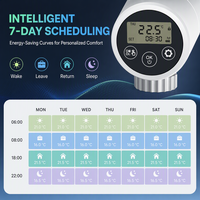 Cabezal Termostático Inteligente para Radiador Tuya con Receptor Zigbee para Controlar Calderas de Gas