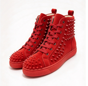 Zapatillas de plataforma gruesa de caña alta para hombre, con cordones, puntera redonda, transpirables, de malla de PU, suela de Phylon, zapatos de skate blancos de cuero genuino para caminar - Product Image 3