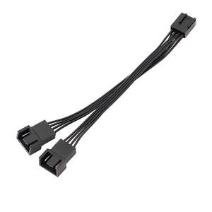 Anakart 4-Pin 1x2 güç kablosu kablo demeti için sıcaklık kontrollü 4-Pin PWM bilgisayar fanı kablosu 1-to-2 uzatma - Product Image 1