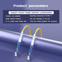 LC/SC/FC/ST APC/UPC Kabel Patch Serat Optik Jumper Single Mode Simplex Duplex 9/125um LSZH 1m-30m G657A 0.9mm 2mm 3mm