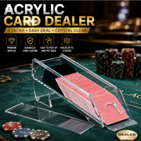 Distributeur de cartes Depu, fournitures spécialisées pour le Texas Hold'em, peut contenir 4 à 6 paquets de cartes, vente en gros