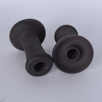 Bols à chicha en céramique noire portables haut de gamme Hemu, vente en gros, haute qualité, durables et écologiques, 11 cm, finition givrée
