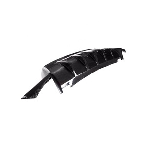 BFB <span class=keywords><strong>Cayenne</strong></span> 958 – Lame de pare-chocs arrière et diffuseur en fibre de carbone, style ajouré, noir carbone, installation avec ruban 3M pour 2014-2017 - Product Image 2