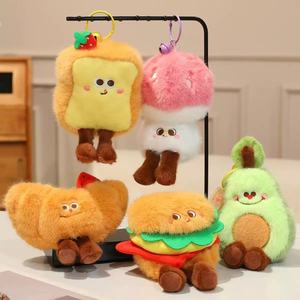 Songshan Toys - Nuevo Peluche <span class=keywords><strong>de</strong></span> Comida Creativa, Lindo y <span class=keywords><strong>de</strong></span> Dibujos Animados, <span class=keywords><strong>Hamburguesa</strong></span>, Papas Fritas, Sushi, Croissant, Figura <span class=keywords><strong>de</strong></span> Peluche, Colgante, Llavero, Muñeco - Product Image 1