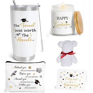 <span class=keywords><strong>Regali</strong></span> di laurea personalizzati all'ingrosso Set per la sua ragazza Set regalo tazza di caffè collana asciugamano orso scuola superiore College laureato regalo - Product Image 1