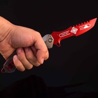Arena Breakout juego que rodea Rui conejo cuchillo plegable arma sin cuchilla modelo Navidad cuchillo arma modelo niño juguete