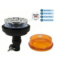 Nouvelle lampe de signalisation rotative à LED 12W 24V à 4 modes clignotants, directement de l'usine, pour tracteurs et véhicules tout-terrain, pour la sécurité