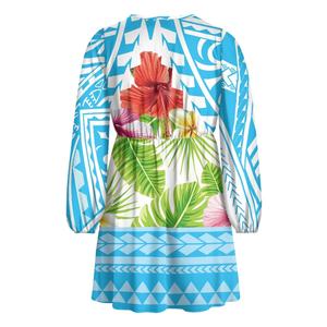 Baccello personalizzato a tema polinesiano con scollo a V abito da donna abiti alla moda per mare Idea regalo all'ingrosso - Product Image 5