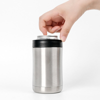 Refroidisseur de canette de bière cola en acier inoxydable à double paroi personnalisé de 12oz sans BPA
