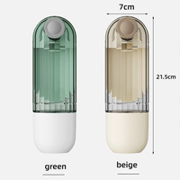 Bouteille d'eau portable pour animaux de compagnie avec distributeur 380ML Tasse de voyage pour animaux de compagnie Distributeur d'eau pour chien et chat Conception pliable à deux mains Boisson en plein air