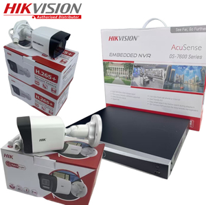 <span class=keywords><strong>Kit</strong></span> <span class=keywords><strong>de</strong></span> <span class=keywords><strong>surveillance</strong></span> professionnel Hikvision DS-2CD1023G2-LIU DS-7604NXI-K1/4P Caméra bullet 2MP NVR 4 canaux Sécurité Haute performance - Product Image 1