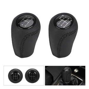 Pommeau de levier de vitesse en cuir, 5 vitesses, 6 vitesses, transmission manuelle, conception ergonomique pour Mazda 3 5 6 Besturn B70 CX-5 - Product Image 3