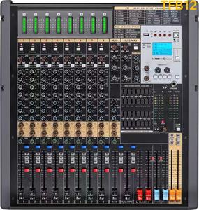 TFB-12 Professional HDT&amp;OEM 12-Channel USB Wired <strong>DJ</strong> <strong>Controller</strong> with Noise Cancelling 24-Effect DSP Audio Console Mixer - Product Image 1