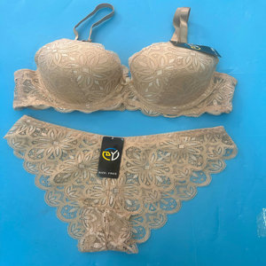 Modello da 1.68 dollari CG048 taglia 36-46 Set di Lingerie pronta taglia Plus Size Push up reggiseno e collant per donna - Product Image 2